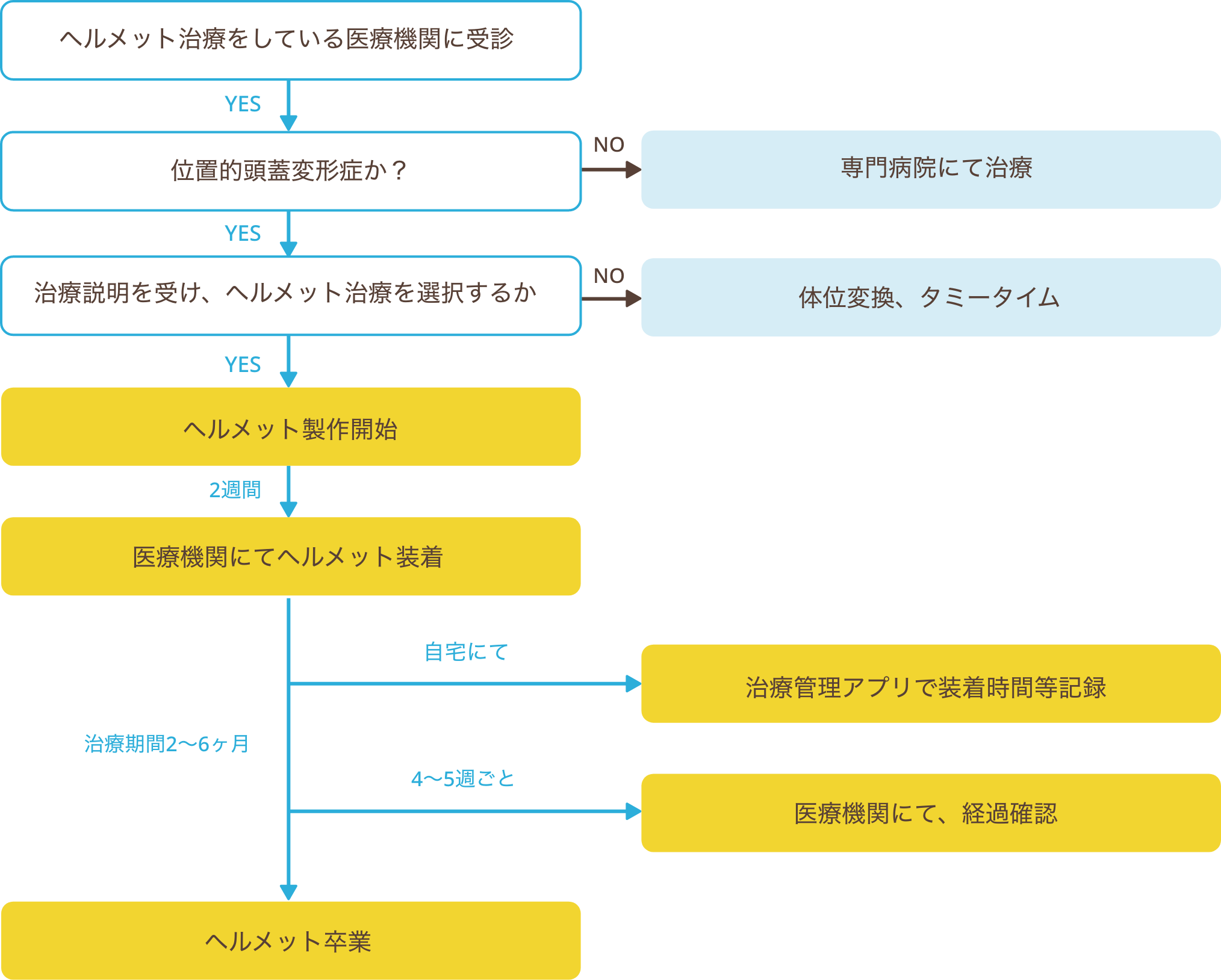 治療の流れ 図
